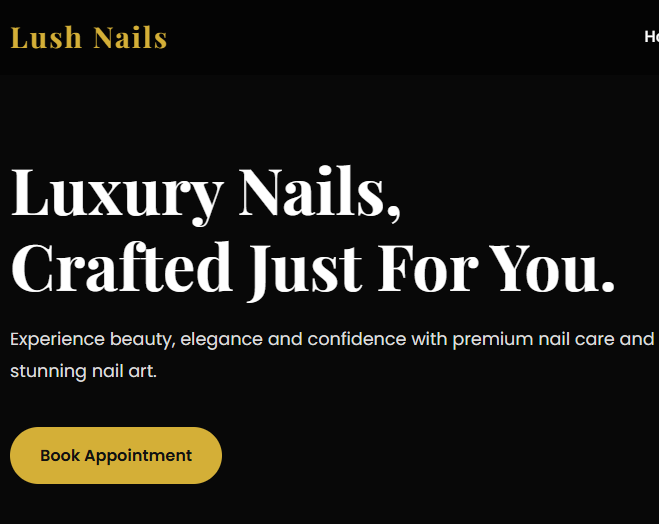 Lush Nails Studio Website